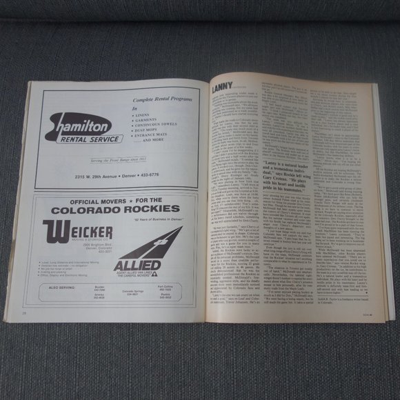 GOAL National Hockey League Magazine Islanders Rockies December 4 1980 Pogram - Picture 12 of 15